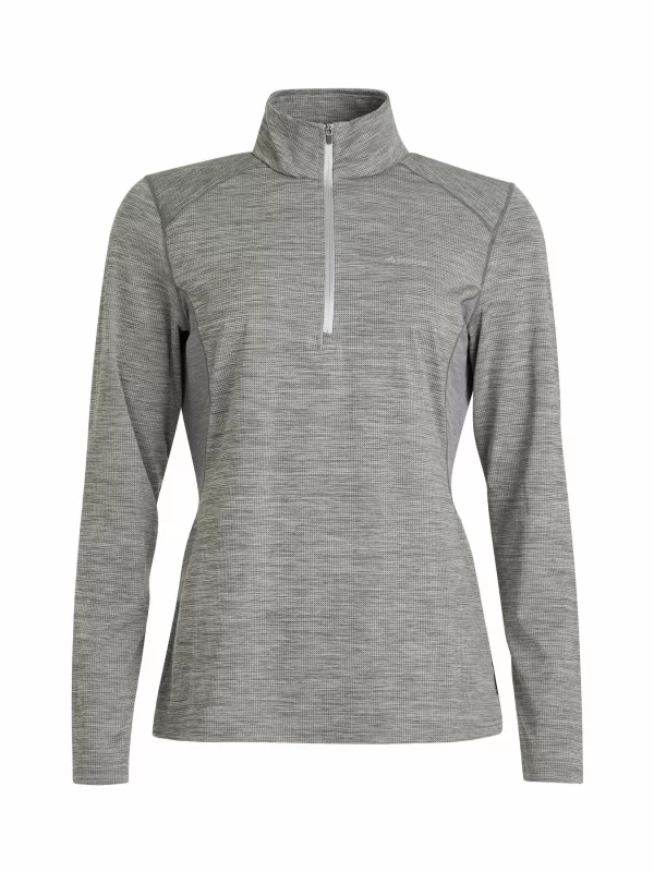 Protest 1/4 Fleece “ PRTSENNA In Dark Grey Melee 1