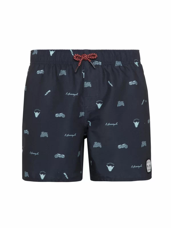 Protest Beachshort “ PRTDENNIS JR In Night Skyblue 1