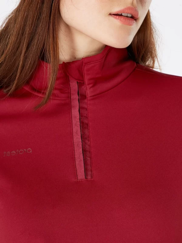 Protest Fleece “ FABRIZ In Red Winebordeaux 6