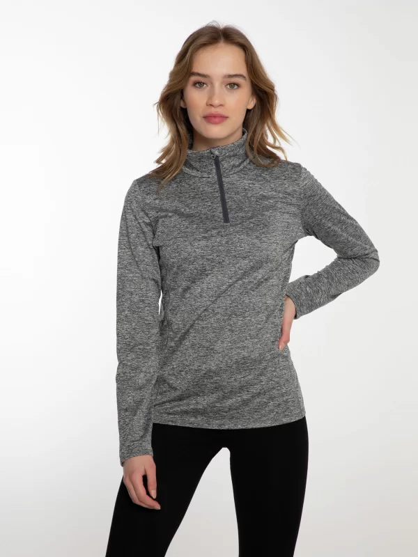 Protest Fleece “ FABRIZM In Dark Grey Melee 3