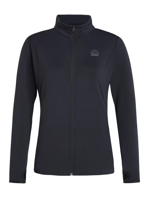 Protest Full Zip Top “ PRTPEEPAL In True Black 1