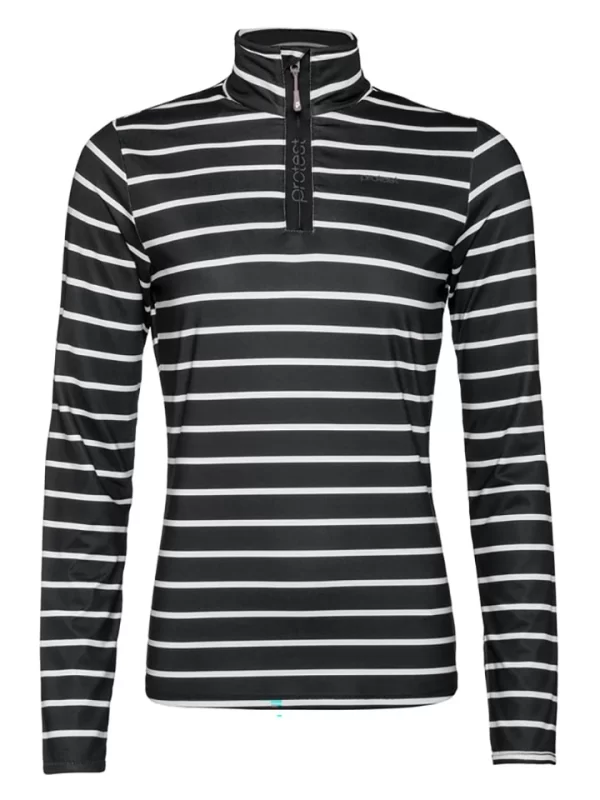 Protest Funktionsshirt „Tipsy“ In Schwarz/ Weiß 1