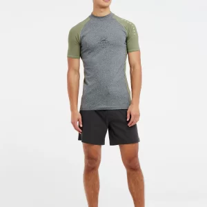 Protest Kurzarm-Rashguard “ PRTHORROCKS In Dark Grey Melee 13