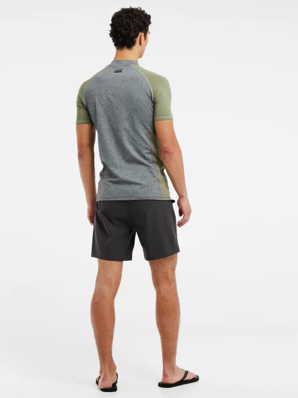 Protest Kurzarm-Rashguard “ PRTHORROCKS In Dark Grey Melee 8