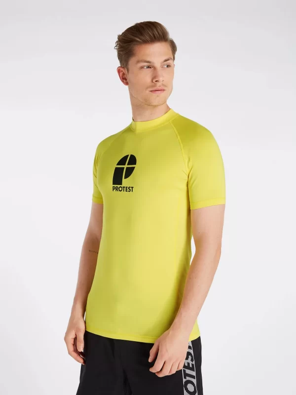Protest Rashguard Short Sleeve “ PRTCATER In Sunshine 3