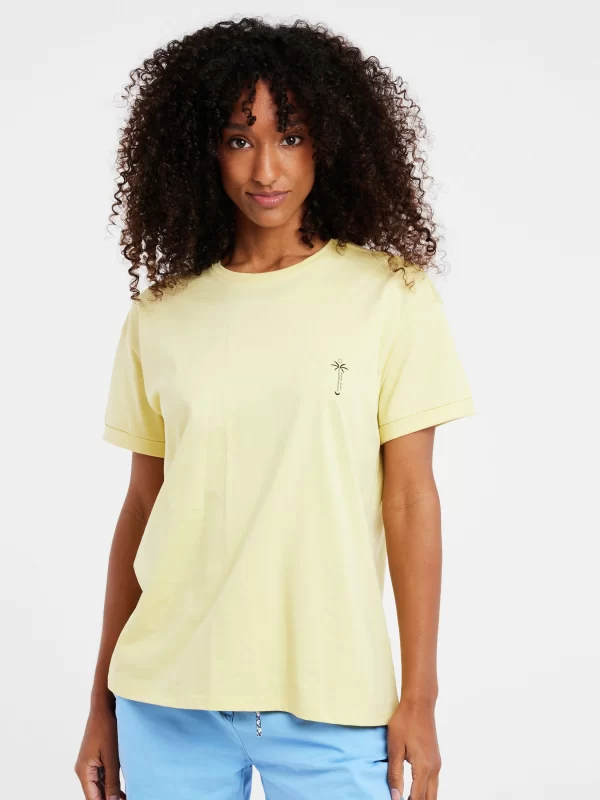 Protest T-shirt “ PRTELSAO In MacaroonYellow 3