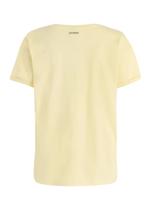 Protest T-shirt “ PRTELSAO In MacaroonYellow 6