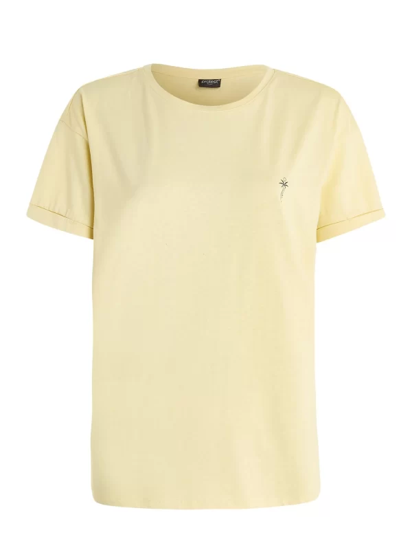 Protest T-shirt “ PRTELSAO In MacaroonYellow 1