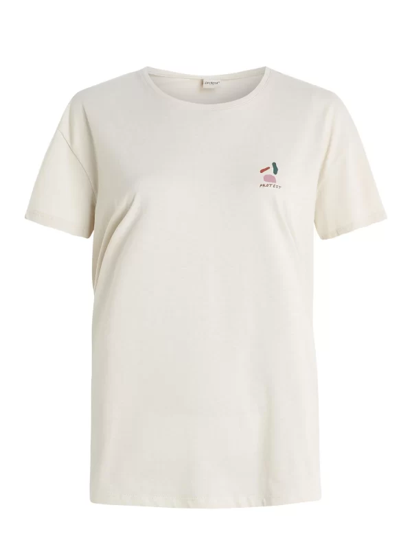 Protest T-shirt “ PRTKOI In Kitoffwhite 1